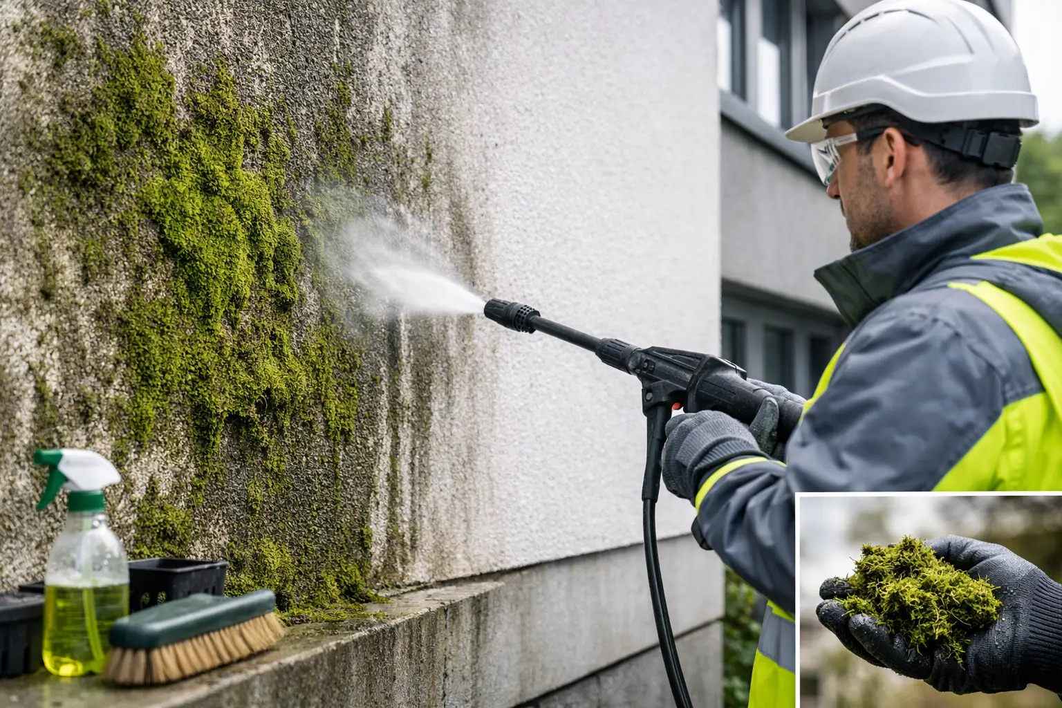 Facade Moss Removal Methods That Protect Walls | Facade facade moss removal methods that protect walls featured