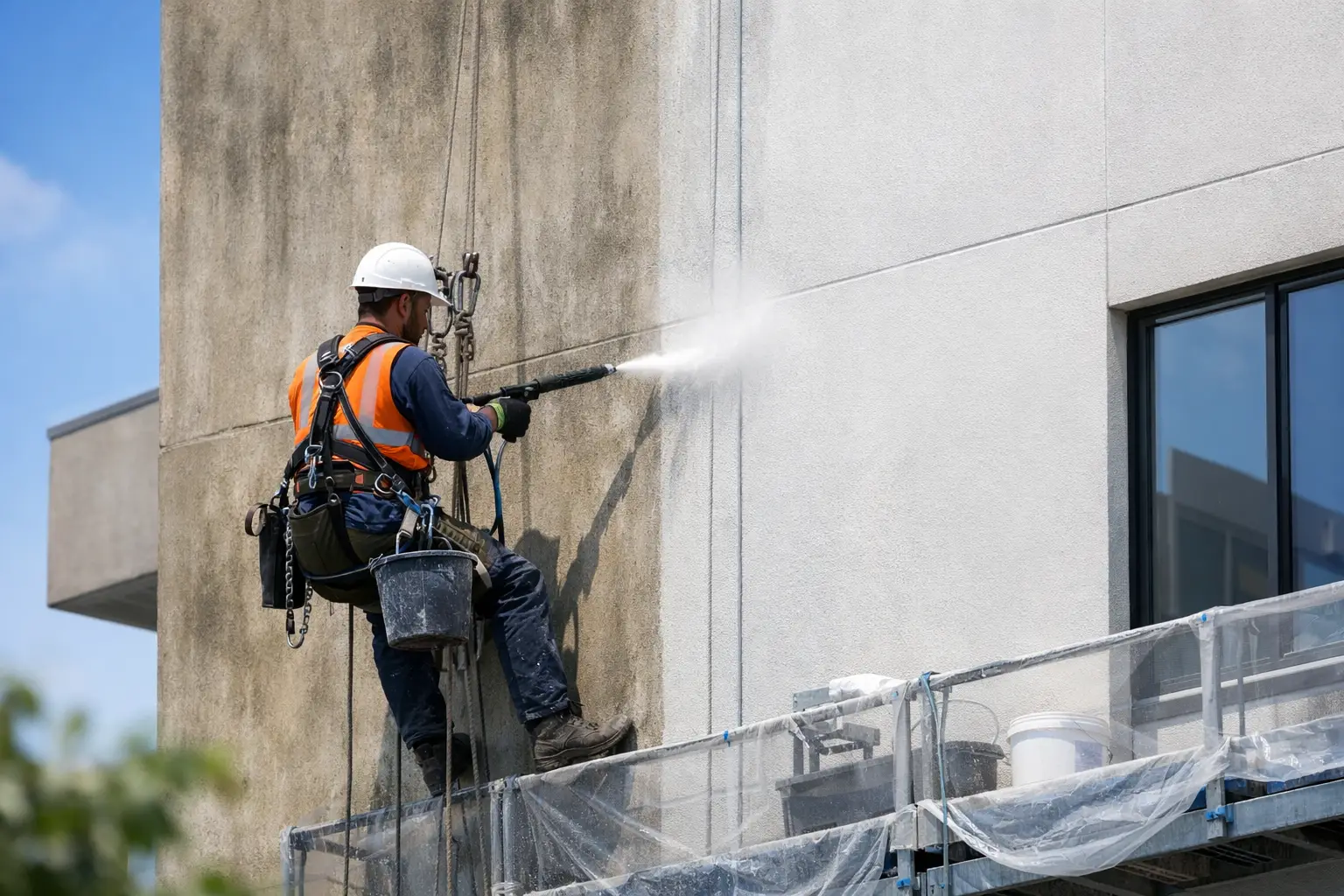 how to restore faded building exteriors safely featured